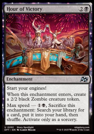 (091) Magic The Gathering Aetherdrift Single: Hour of Victory Holo Uncommon