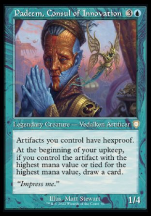(091) Magic The Gathering Commander: The Brothers' War Single: Padeem, Consul of Innovation  Rare