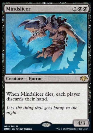 (091) Magic The Gathering Dominaria Remastered Single: Mindslicer Holo Rare
