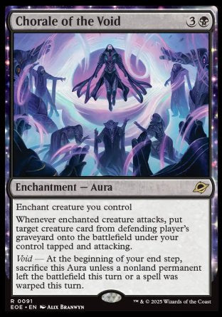 (091) Magic The Gathering Edge of Eternities: Promos Single: Chorale of the Void (V.2)  Rare