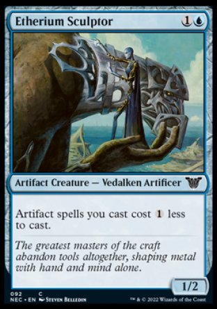 (092) Magic The Gathering Commander: Kamigawa: Neon Dynasty Single: Etherium Sculptor  Common