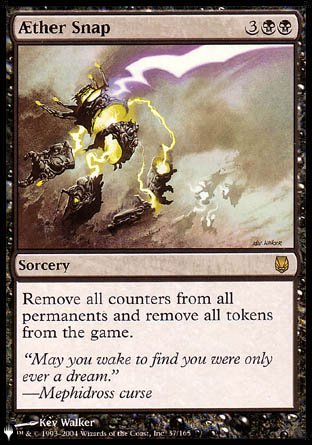 (037) Magic The Gathering The List Single: Aether Snap  Rare
