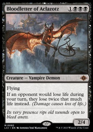 (092) Magic The Gathering The Lost Caverns of Ixalan Single: Bloodletter of Aclazotz  Mythic