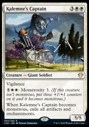 (092/322) Magic The Gathering Commander: Ikoria Single: Kalemne's Captain  Rare