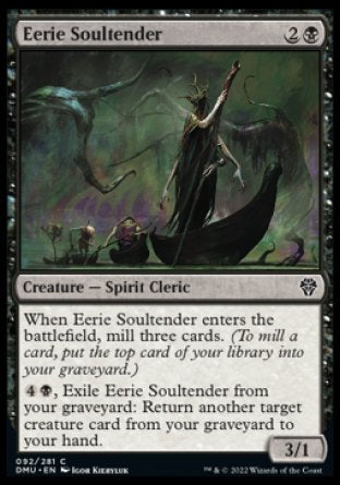 (092) Magic The Gathering Dominaria United Single: Eerie Soultender Holo Common