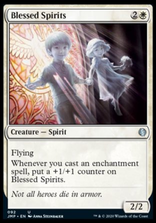 (092) Magic The Gathering Jumpstart Single: Blessed Spirits  Uncommon