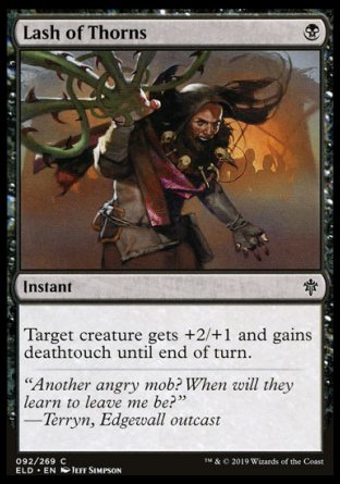 (092/269) Magic The Gathering Throne of Eldraine Single: Lash of Thorns  Common