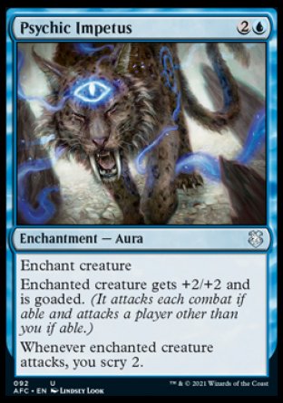 (092) Magic The Gathering Commander: Adventures in the Forgotten Realms Single: Psychic Impetus  Uncommon