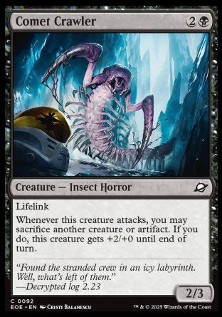 (092) Magic The Gathering Edge of Eternities Single: Comet Crawler Holo Common