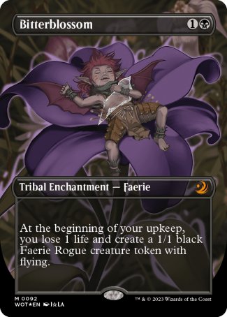 (092) Magic The Gathering Enchanting Tales Single: Bitterblossom (V.3)  Mythic