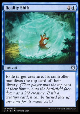 (092) Magic The Gathering Commander 2019 Single: Reality Shift  Uncommon