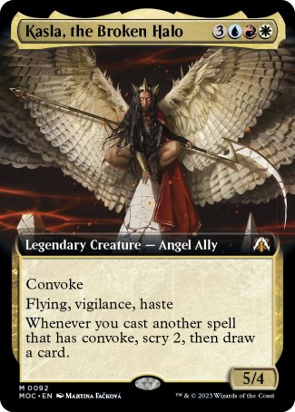 (092) Magic The Gathering Commander: March of the Machine: Extras Single: Kasla, the Broken Halo (V.1) Holo Mythic