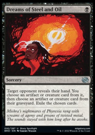 (092) Magic The Gathering The Brothers' War Single: Dreams of Steel and Oil  Uncommon