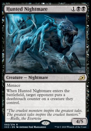 (092) Magic The Gathering Ikoria: Lair of Behemoths: Promos Single: Hunted Nightmare (V.2)  Rare