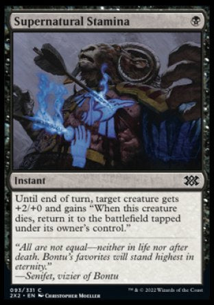 (093) Magic The Gathering Double Masters 2022 Single: Supernatural Stamina  Common