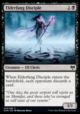 (093/285) Magic The Gathering Kaldheim Single: Elderfang Disciple Holo Common
