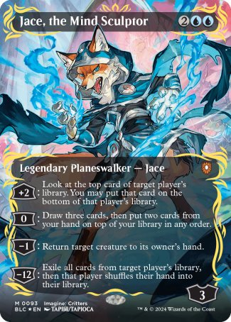 (093) Magic The Gathering Commander: Bloomburrow: Extras Single: Jace, the Mind Sculptor (V.2)  Mythic
