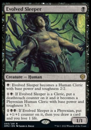 (093) Magic The Gathering Dominaria United Single: Evolved Sleeper  Rare