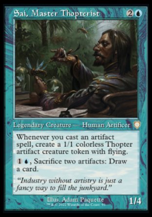 (093) Magic The Gathering Commander: The Brothers' War Single: Sai, Master Thopterist  Rare