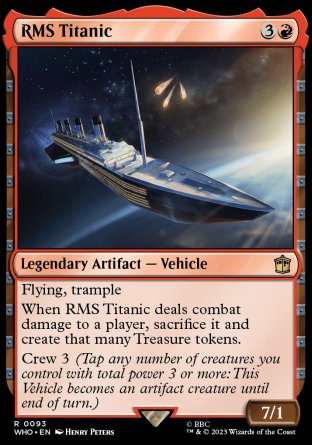 (093) Magic The Gathering Universes Beyond: Doctor Who Single: RMS Titanic  Rare