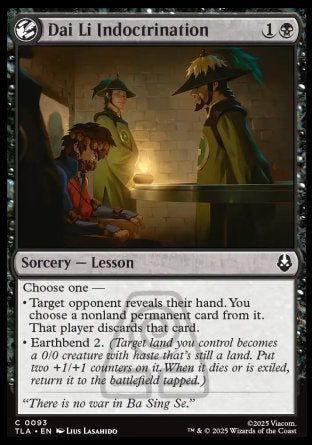(093) Magic The Gathering Magic: The Gathering | Avatar: The Last Airbender Single: Dai Li Indoctrination Holo Common