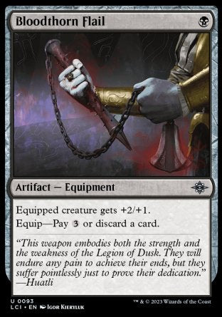 (093) Magic The Gathering The Lost Caverns of Ixalan Single: Bloodthorn Flail Holo Uncommon