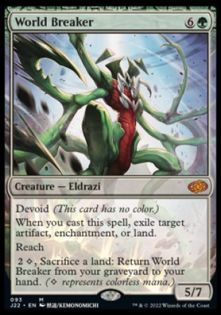 (093) Magic The Gathering Jumpstart 2022 Single: World Breaker  Mythic