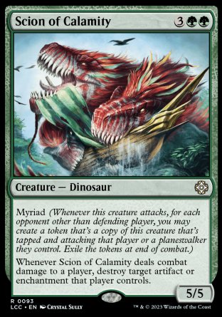 (093) Magic The Gathering Commander: The Lost Caverns of Ixalan Single: Scion of Calamity  Rare