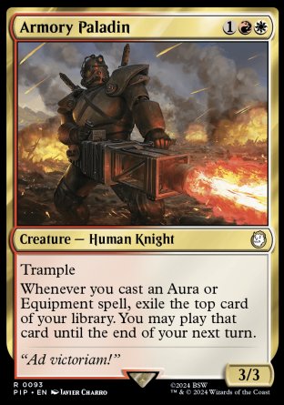 (093) Magic The Gathering Universes Beyond: Fallout Single: Armory Paladin  Rare