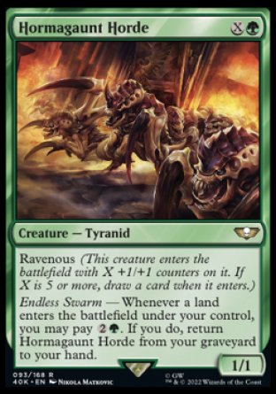 (093) Magic The Gathering Universes Beyond: Warhammer 40000 Single: Hormagaunt Horde Holo Rare