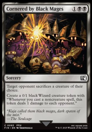 (093) Magic The Gathering Magic: The Gathering - FINAL FANTASY Single: Cornered by Black Mages  Common