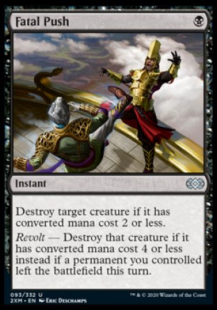 (093/332) Magic The Gathering Double Masters Single: Fatal Push  Uncommon