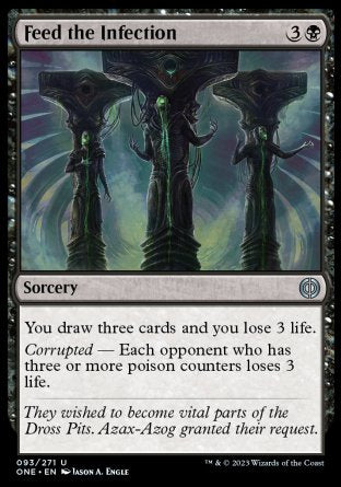 (093) Magic The Gathering Phyrexia: All Will Be One Single: Feed the Infection Holo Uncommon