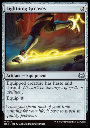 (093) Magic The Gathering Commander: Duskmourn: House of Horror Single: Lightning Greaves  Uncommon