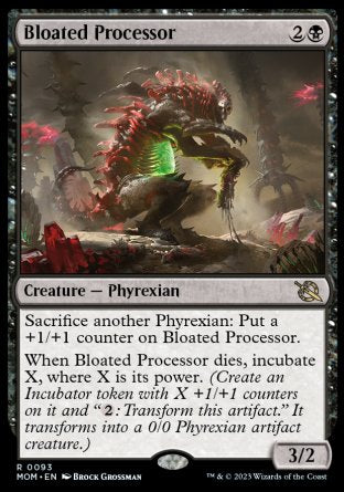 (093) Magic The Gathering March of the Machine Single: Bloated Processor  Rare