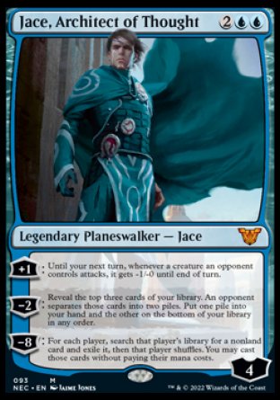 (093) Magic The Gathering Commander: Kamigawa: Neon Dynasty Single: Jace, Architect of Thought  Mythic