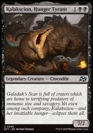 (093) Magic The Gathering Aetherdrift Single: Kalakscion, Hunger Tyrant Holo Uncommon