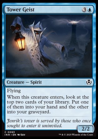 (093) Magic The Gathering Innistrad Remastered Single: Tower Geist Holo Common
