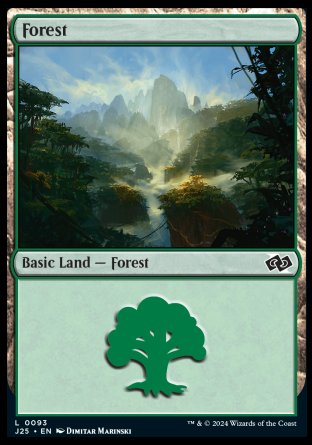 (093) Magic The Gathering Foundations Jumpstart Single: Forest (V.1)  Land