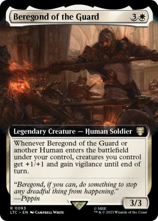 (093) Magic The Gathering Commander: The Lord of the Rings: Tales of Middle-earth: Extras Single: Beregond of the Guard  Rare