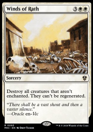 (093) Magic The Gathering Commander: Murders at Karlov Manor Single: Winds of Rath  Rare