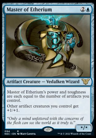 (094) Magic The Gathering Commander: Kamigawa: Neon Dynasty Single: Master of Etherium  Rare