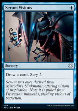 (094) Magic The Gathering Commander: Adventures in the Forgotten Realms Single: Serum Visions  Uncommon