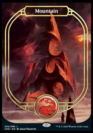 (094/096) Magic The Gathering Unsanctioned Single: Mountain (V.2)  Land