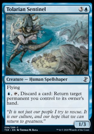 (094/289) Magic The Gathering Time Spiral Remastered Single: Tolarian Sentinel  Common