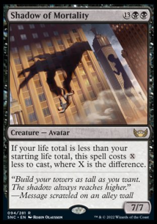 (094) Magic The Gathering Streets of New Capenna Single: Shadow of Mortality Holo Rare