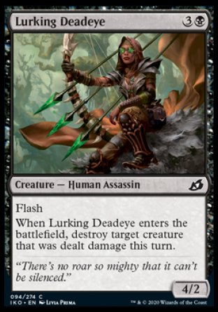 (094/274) Magic The Gathering Ikoria: Lair of Behemoths Single: Lurking Deadeye Holo Common