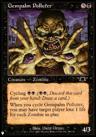 (089) Magic The Gathering The List Single: Gempalm Polluter  Common