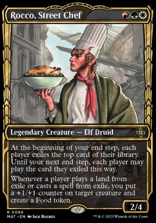 (094) Magic The Gathering March of the Machine: The Aftermath: Extras Single: Rocco, Street Chef (V.1) Holo Rare
