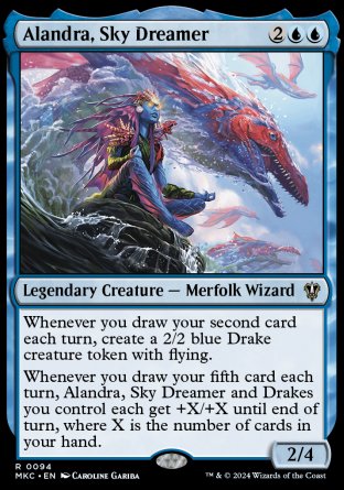 (094) Magic The Gathering Commander: Murders at Karlov Manor Single: Alandra, Sky Dreamer  Rare